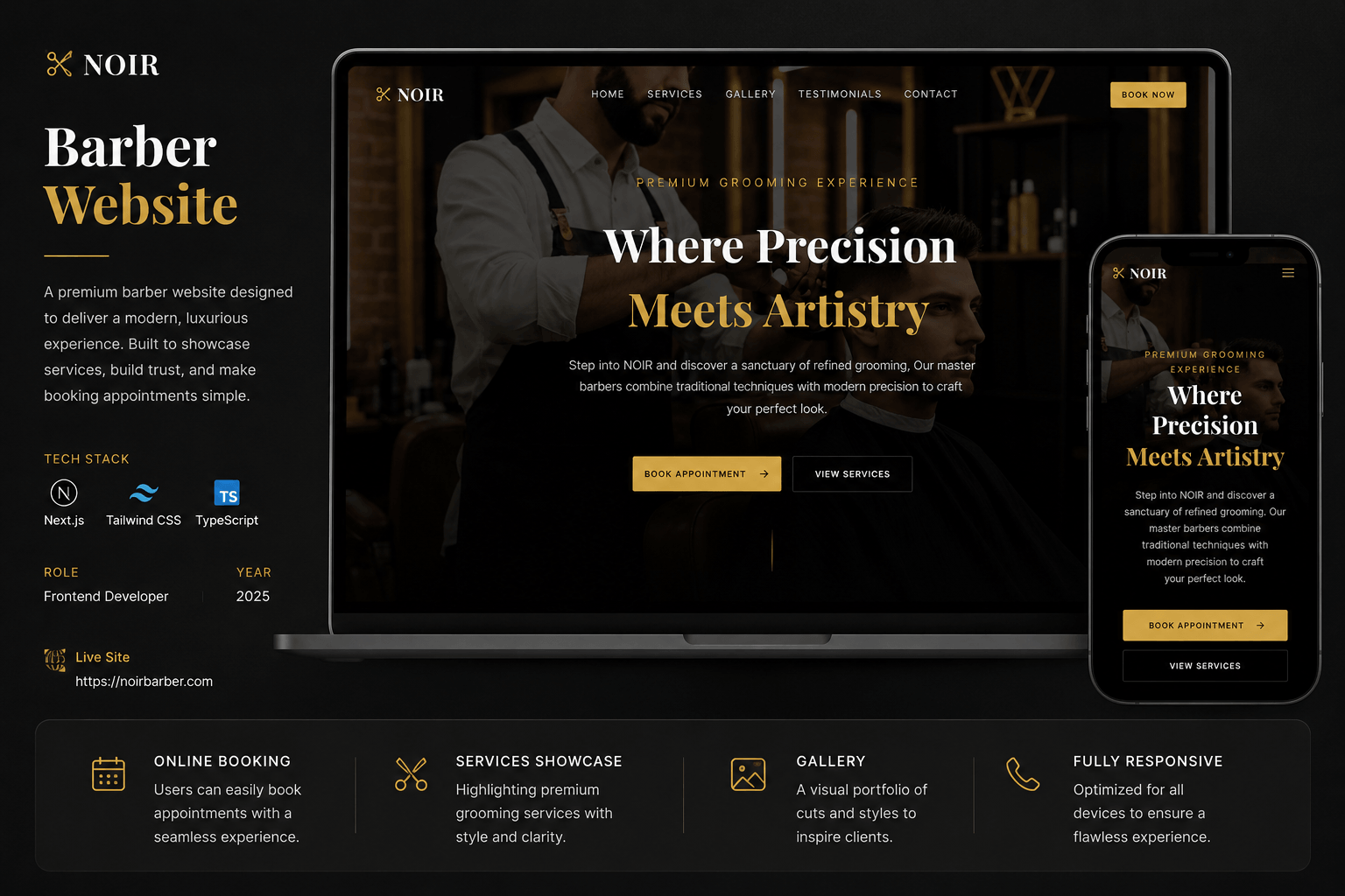 Barber Shop website